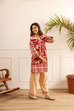 Super pretty shifli pant paired with cotton kurti