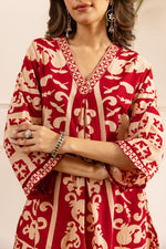Super pretty shifli pant paired with cotton kurti