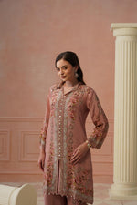 Royal didgital print crepe co ord comes with inner