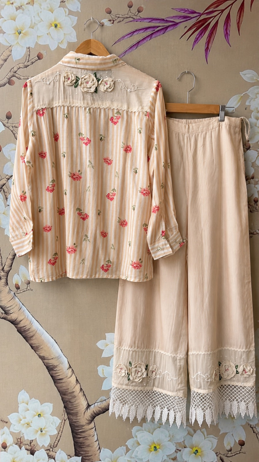 Pure Mul silk designer co ord
