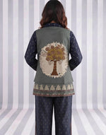 Designer Mul silk lining Co ord set