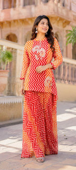 Georgette embroidery co ord set
