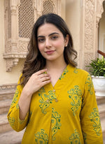 Wow cotton yellow co ord