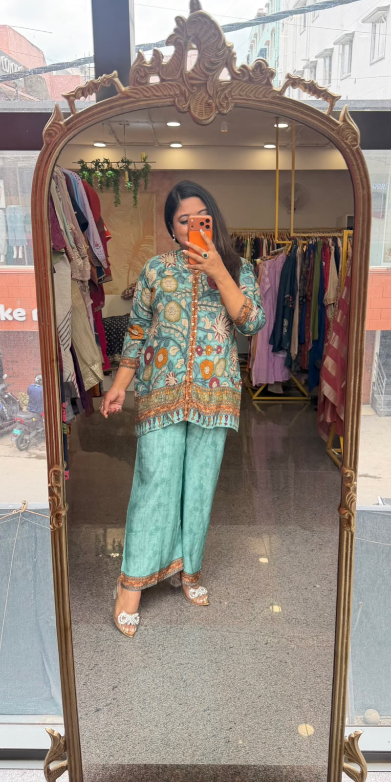 Super pretty soft soft Mul silk Kalamkari co ord
