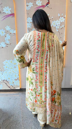 Super pretty Mul silk lining embellished full suit set