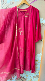 Mul chanderi lining full suit set