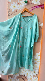 Super pretty Mul cotton embroidered ful suit set
