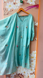 Super pretty Mul cotton embroidered ful suit set