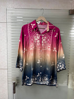Mul silk ombré shirt
