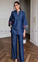 Super pretty soft designer cotton denim Co ord