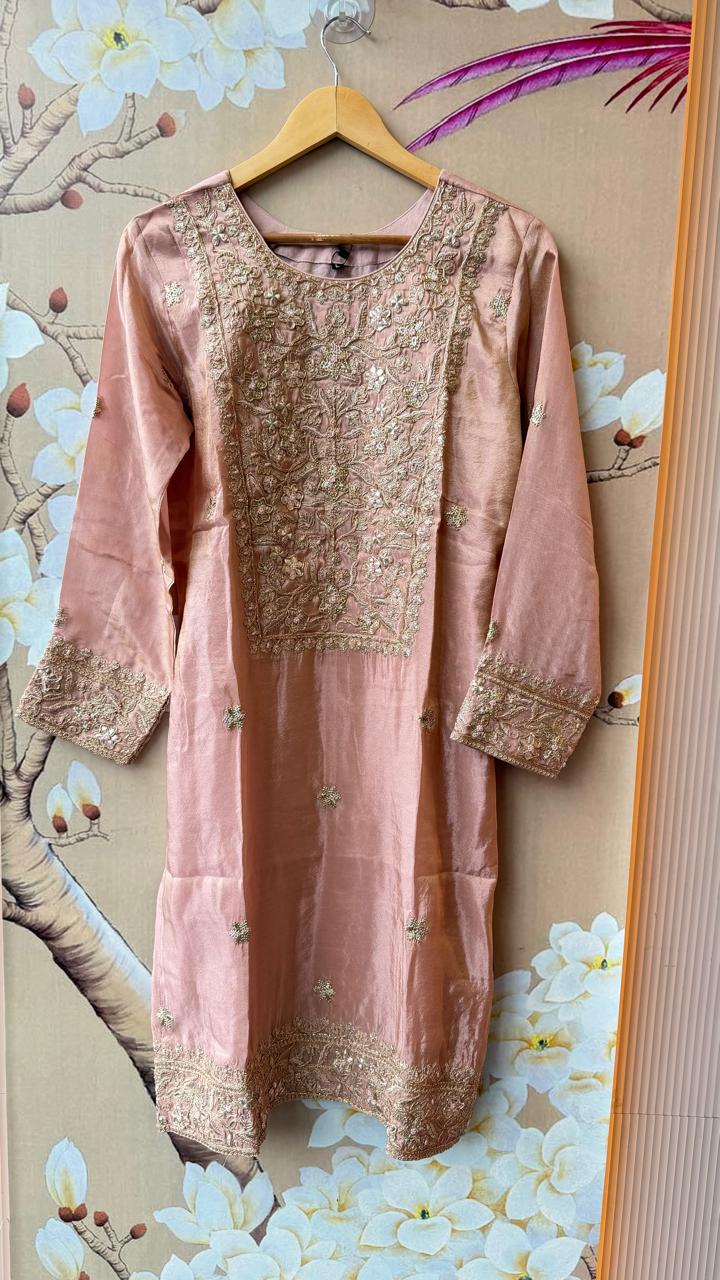 Premium tissue handwork skirt suit