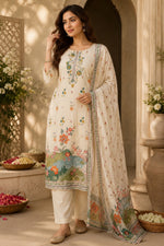 Pure Muslin silk lining full suit set