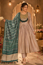 Premium designer Patola dupatta tissue suit set