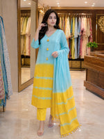 Super pretty shifli cotton suit with Dori in ombré