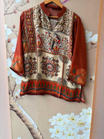 Pretty Kalamkari front n back top