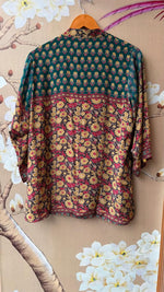 Pretty Kalamkari front n back top in blue