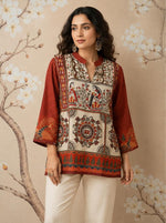 Pretty Kalamkari front n back top