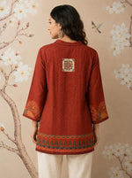 Pretty Kalamkari front n back top