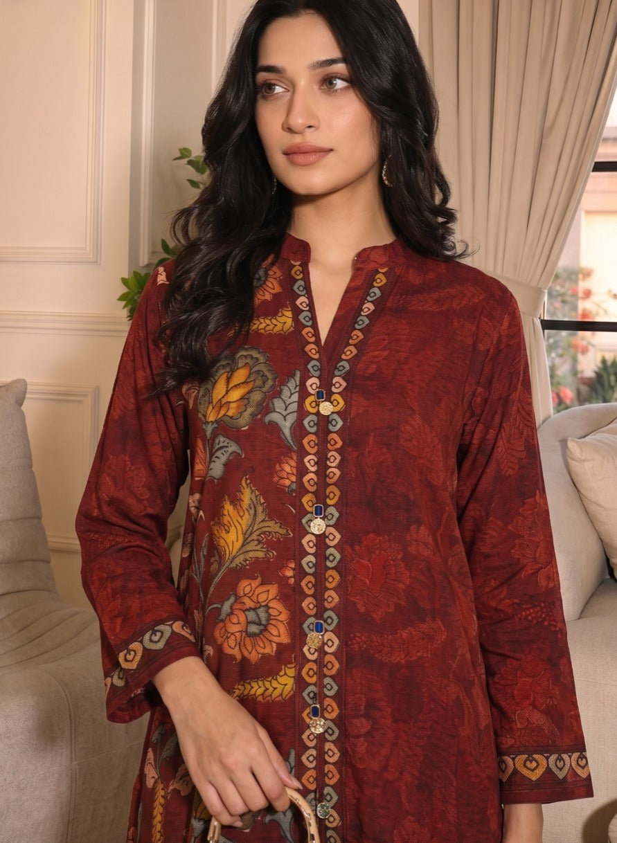 Pure crepe Kalamkari plazzo set