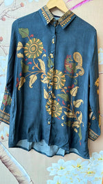 Mul silk front n back Kalamkari shirt