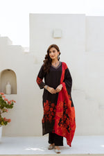 Pretty pure muslin digital printed suit