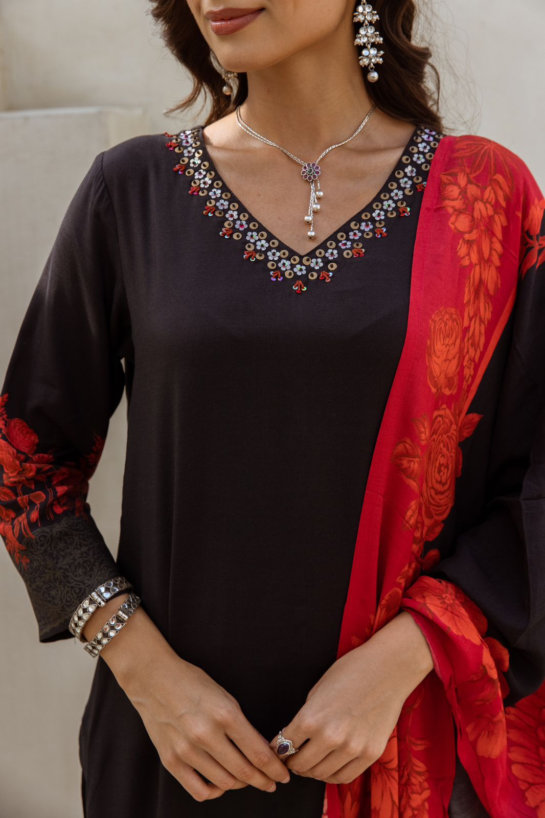 Pretty pure muslin digital printed suit