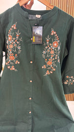 Pure cotton embroidered Co ord set