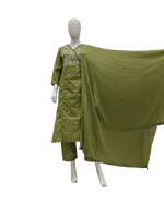 Premium cotton embroidered suit set
