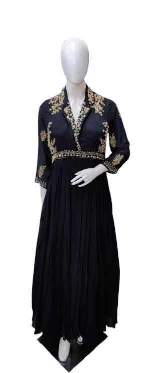 Pretty chinon hand work gown