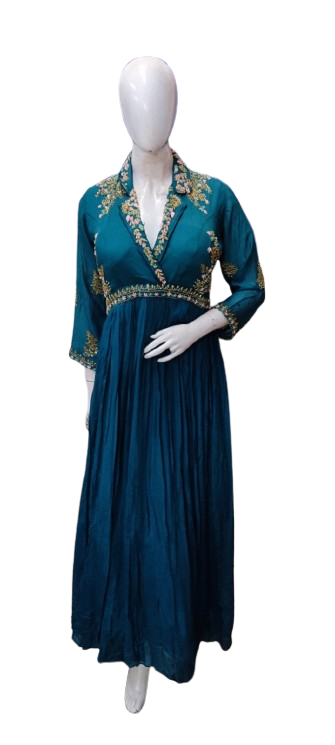 Pretty chinon hand work gown