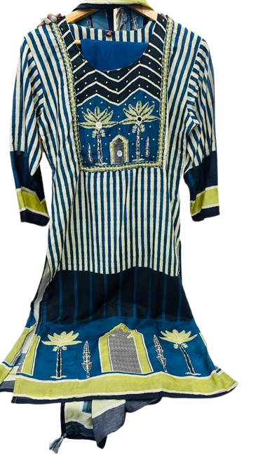 Pure premium Muslin silk suit