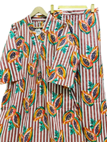 Pure cotton quirky V neck co ord set