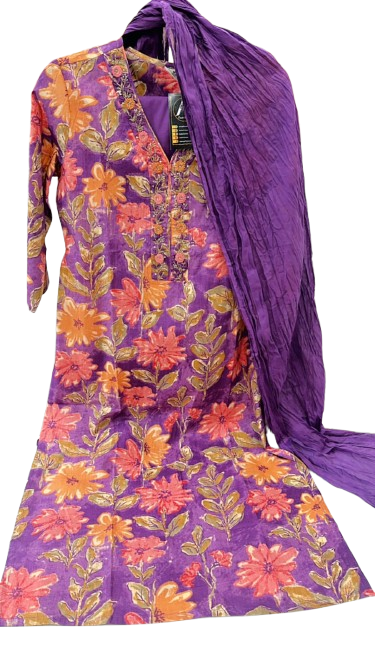 V neck Cotton full suit