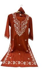 Pure cotton embroidery full suit