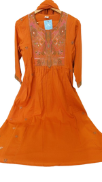 Embroidered cotton suit set