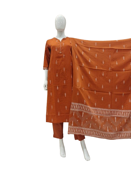 Pretty cotton full suit set