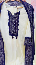 Gorgeous heavy rayon with zardosi work full suit