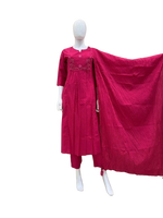 Pure cotton embroidery full suit set