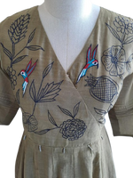 Pretty Mul chanderi embroidery kurta pant