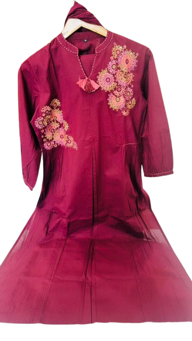 Pure cotton embroidery suit set
