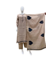 Pure Mul chanderi suit set paired with applique work Mul Chanderi dupatta (true to size )