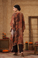 Pure crepe Patola printed kaftan