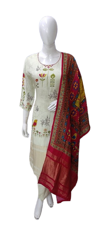 Russian silk gorgeous suit set