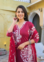 Premium cotton suit set paired with shifli pants