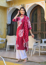 Premium cotton suit set paired with shifli pants