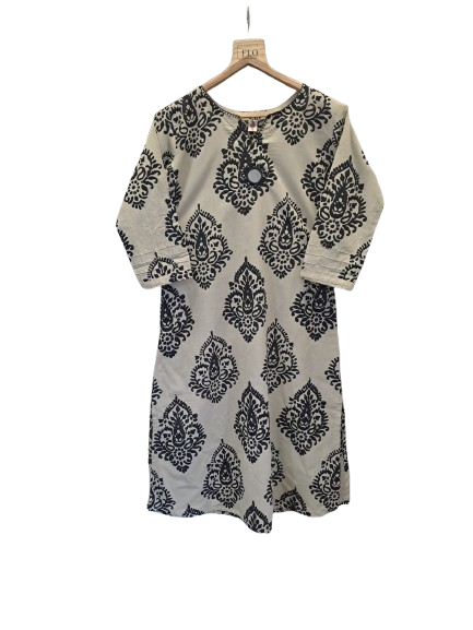 Pretty pretty cotton real mirror kurta
