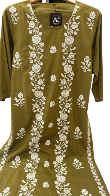 Fully embroidered cotton suiy set