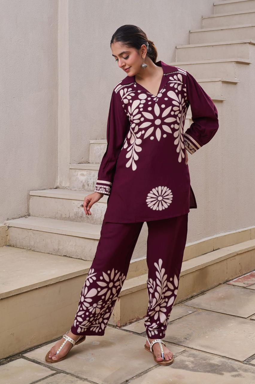 Smart rayon kurta pant