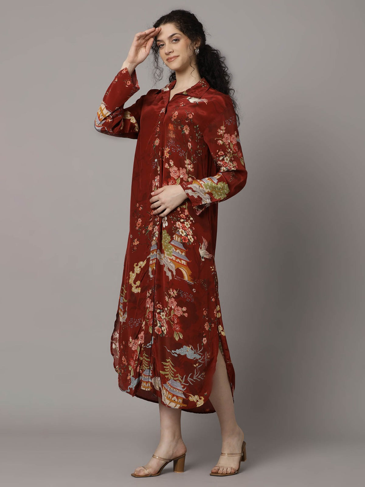 Pure crepe designer dress