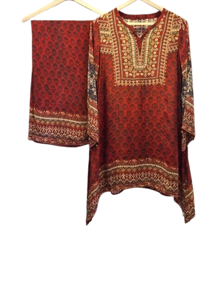 Pure crape designer co ord set